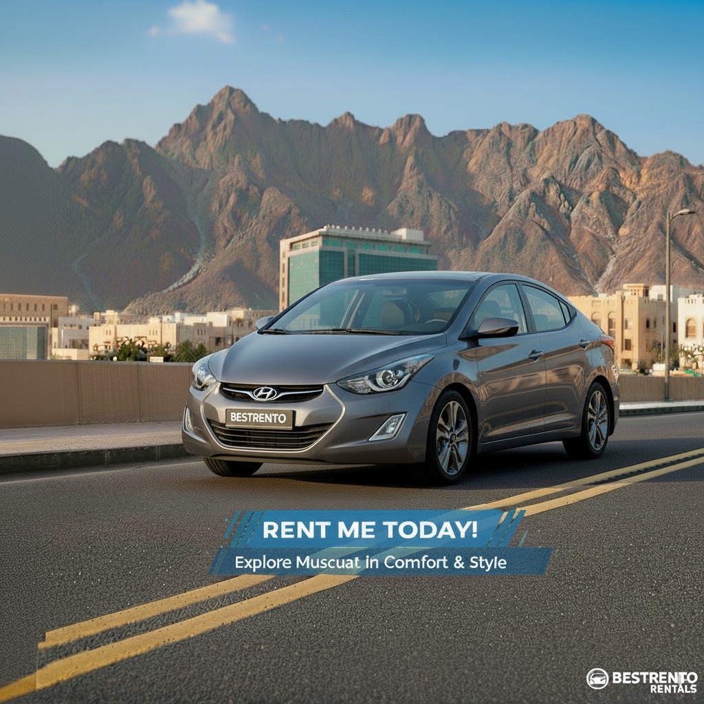 Hyundai Elantra 2017 rental Muscat